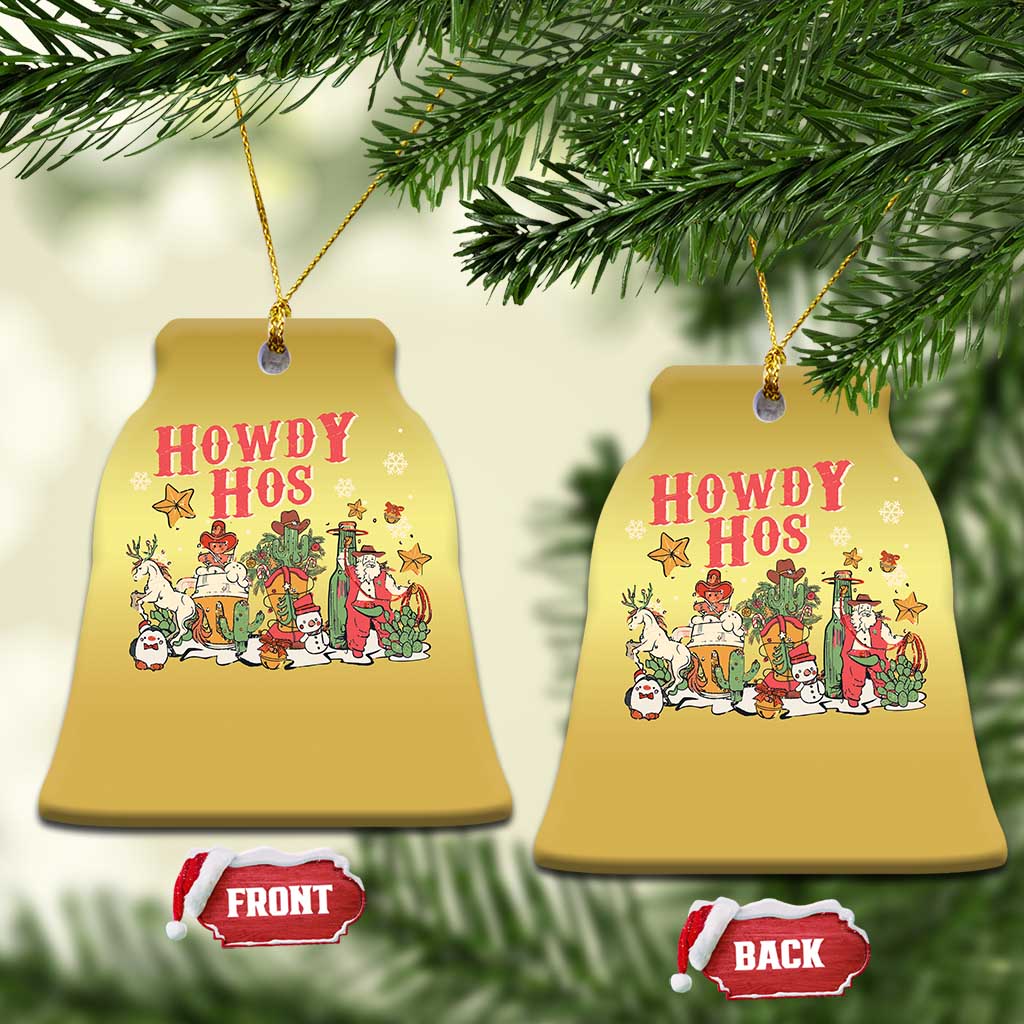 Howdy Hos Cowboy Vintage Western Xmas Christmas Ornament - Wonder Print Shop