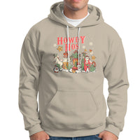 Howdy Hos Cowboy Vintage Western Christmas Hoodie - Wonder Print Shop