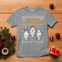 Christmas T Shirt I Prefer Halloween Cute Santa Ghost Boo Skeleton - Wonder Print Shop