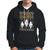 Christmas Hoodie I Prefer Halloween Cute Santa Ghost Boo Skeleton - Wonder Print Shop