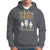 Christmas Hoodie I Prefer Halloween Cute Santa Ghost Boo Skeleton - Wonder Print Shop