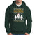 Christmas Hoodie I Prefer Halloween Cute Santa Ghost Boo Skeleton - Wonder Print Shop