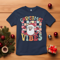 Vintage Groovy Santa Christmas Vibe Funny Retro T Shirt - Wonder Print Shop