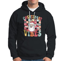Vintage Groovy Santa Christmas Vibe Funny Retro Hoodie - Wonder Print Shop