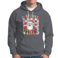 Vintage Groovy Santa Christmas Vibe Funny Retro Hoodie - Wonder Print Shop