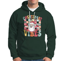Vintage Groovy Santa Christmas Vibe Funny Retro Hoodie - Wonder Print Shop