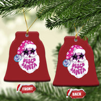 Funny Pink Disco Santa Retro Groovy Christmas Ornament - Wonder Print Shop