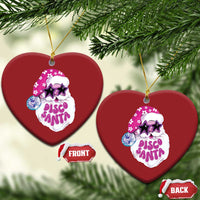 Funny Pink Disco Santa Retro Groovy Christmas Ornament - Wonder Print Shop