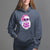 Funny Pink Santa Retro Groovy Funky Disco Christmas Cool Sunglass Hoodie - Wonder Print Shop