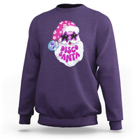 Funny Pink Santa Retro Groovy Funky Disco Christmas Cool Sunglass Sweatshirt - Wonder Print Shop