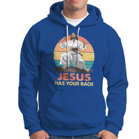 Jesus Has Your Back Jitsu Retro Christian Hoodie - Wonder Print Shop