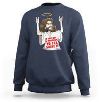 Jesus Meme Yo I'll Solve It If You Got A Problem Christian Sweatshirt - Wonder Print Shop
