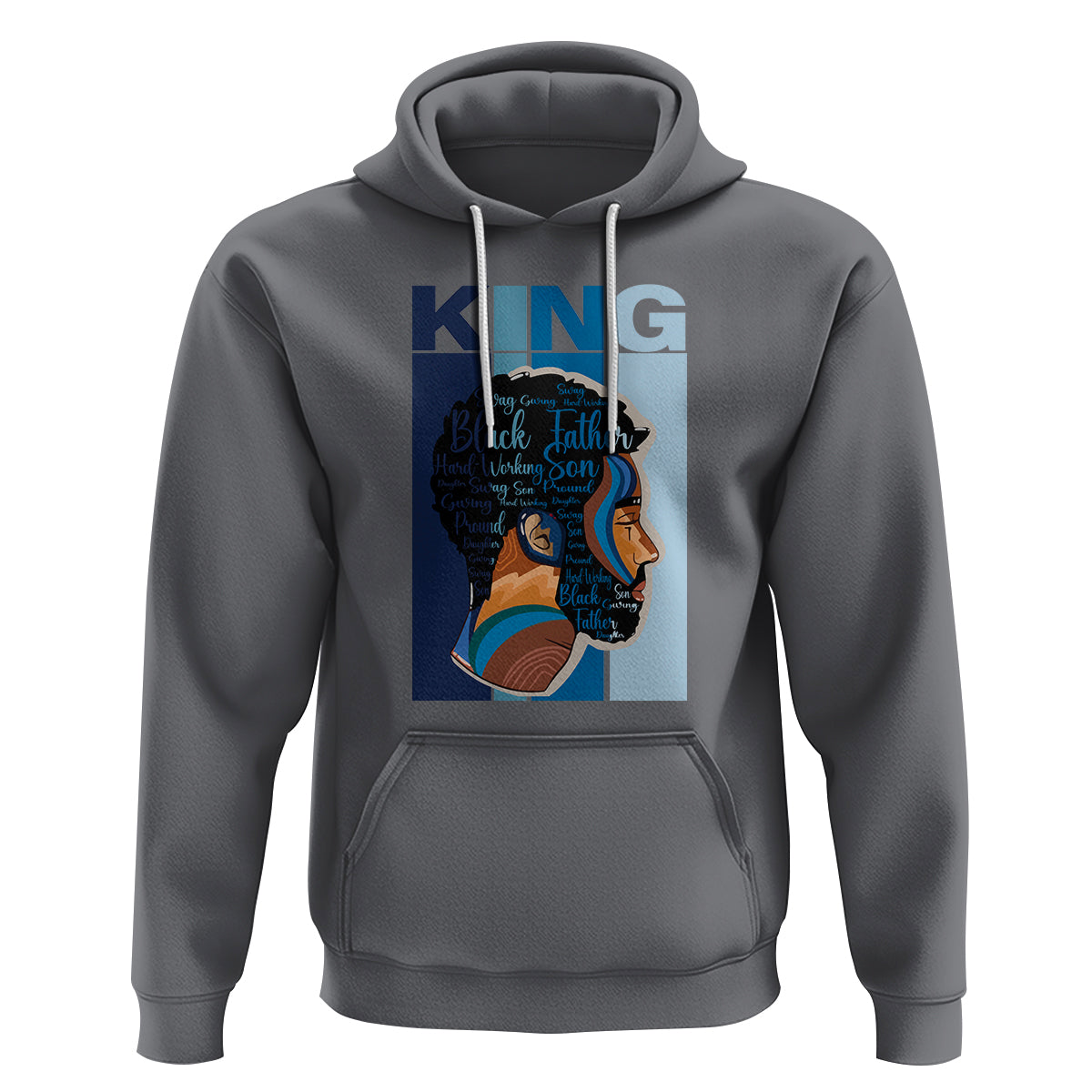 Black History King Father Melanin African American Dad Hoodie - Wonder Print Shop