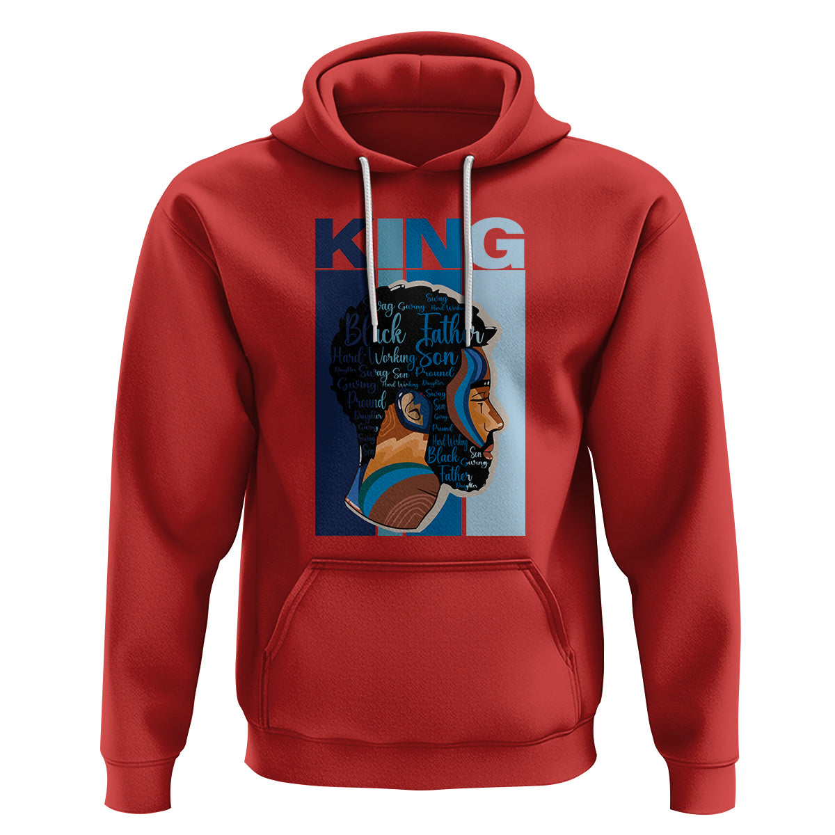 Black History King Father Melanin African American Dad Hoodie - Wonder Print Shop