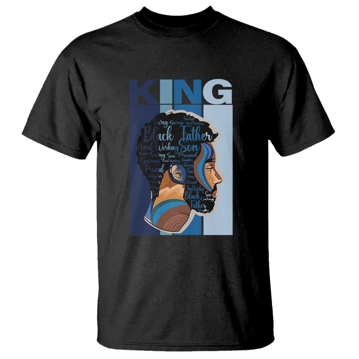 Black History King Father Melanin African American Dad T Shirt - Wonder Print Shop