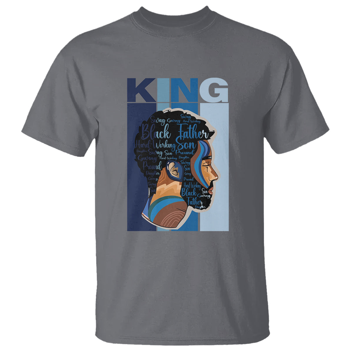 Black History King Father Melanin African American Dad T Shirt - Wonder Print Shop