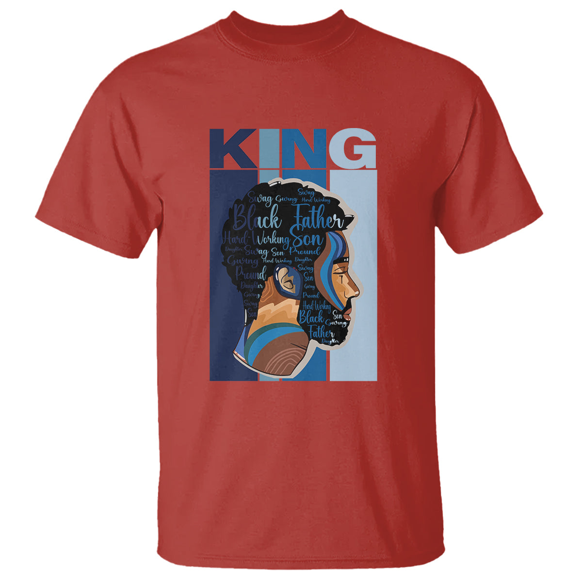 Black History King Father Melanin African American Dad T Shirt - Wonder Print Shop