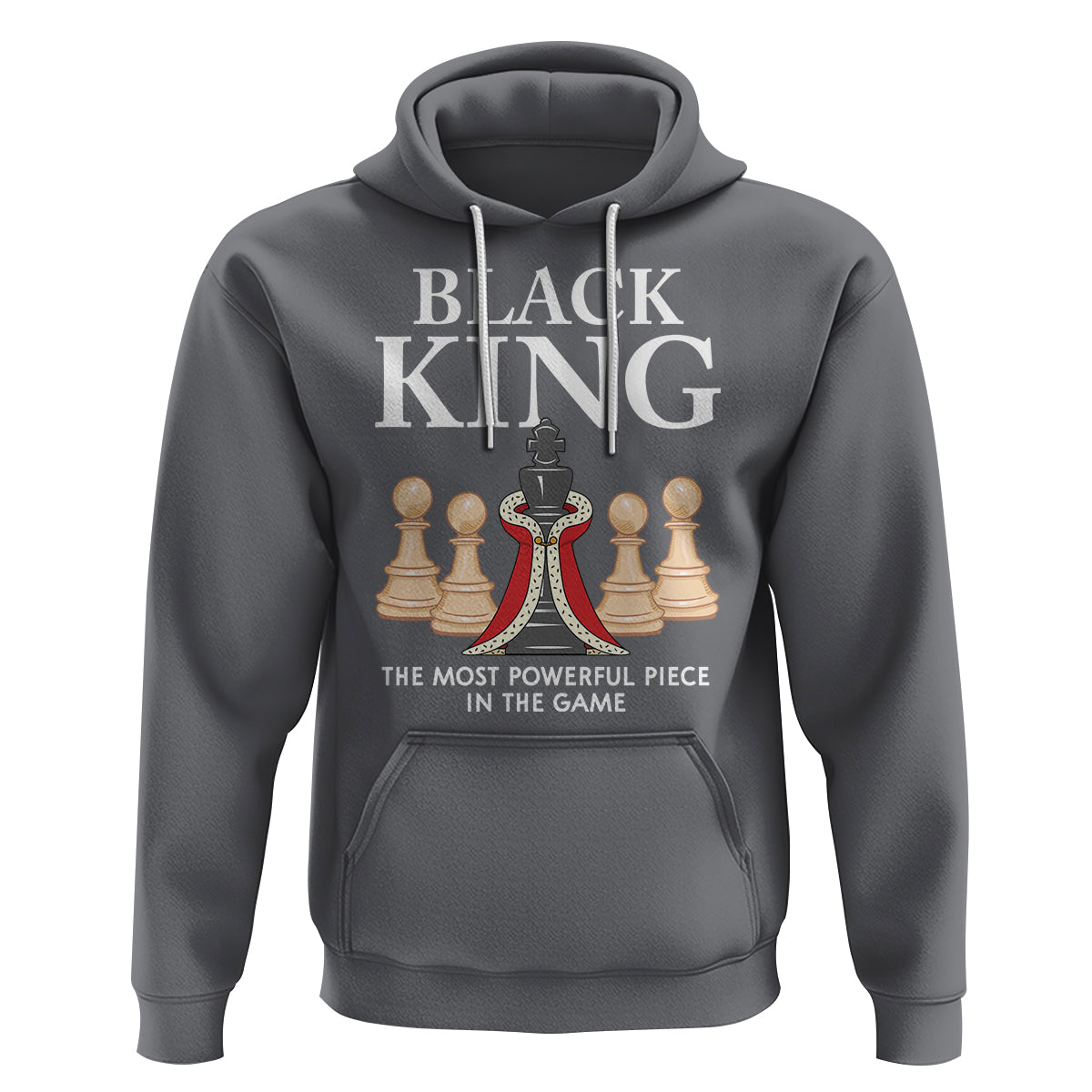 Black King The Most Powerful Piece In The Game Chess Hoodie - Wonder Print Shop