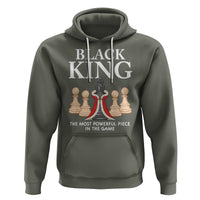 Black King The Most Powerful Piece In The Game Chess Hoodie - Wonder Print Shop