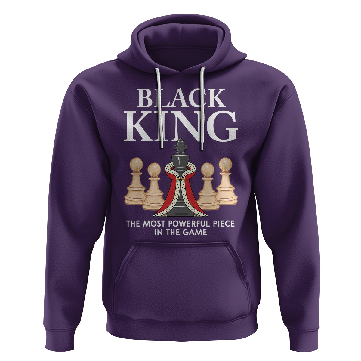 Black King The Most Powerful Piece In The Game Chess Hoodie - Wonder Print Shop
