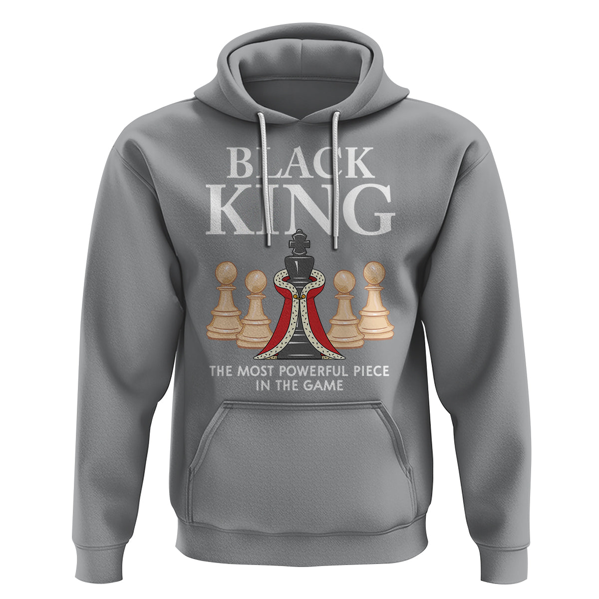 Black King The Most Powerful Piece In The Game Chess Hoodie - Wonder Print Shop