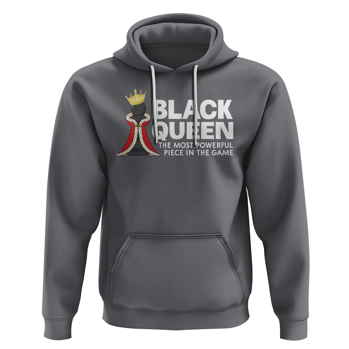 Black Queen The Most Powerful Piece In The Game Chess Hoodie - Wonder Print Shop