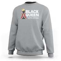 Black Queen The Most Powerful Piece In The Game Chess Sweatshirt - Wonder Print Shop