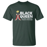 Black Queen The Most Powerful Piece In The Game Chess T Shirt - Wonder Print Shop