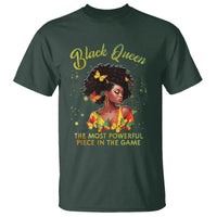 Black Queen The Most Powerful Piece In The Game Melanin Girl Butterfly T Shirt - Wonder Print Shop