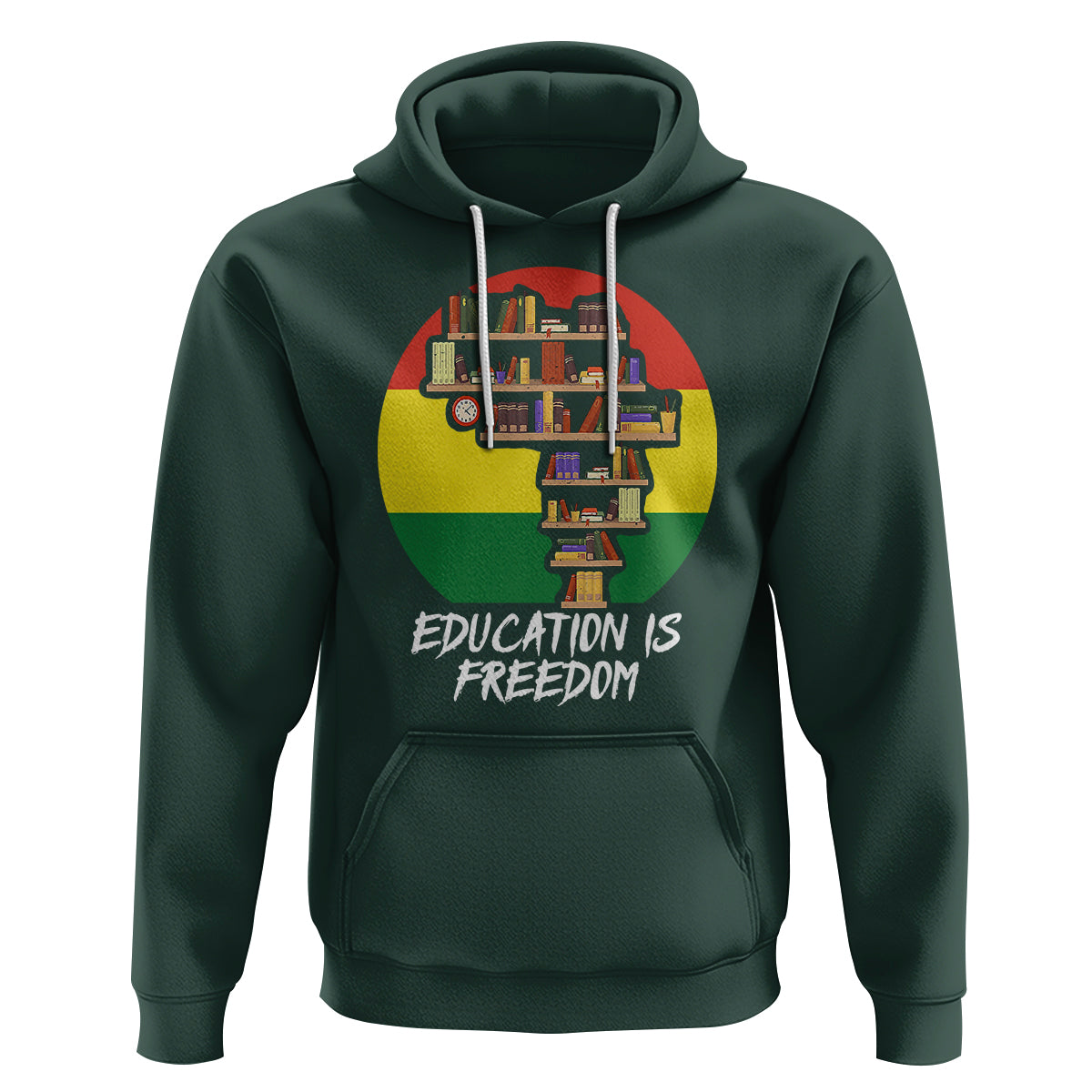 Black History Month Hoodie Education Is Freedom African Americans - Wonder Print Shop