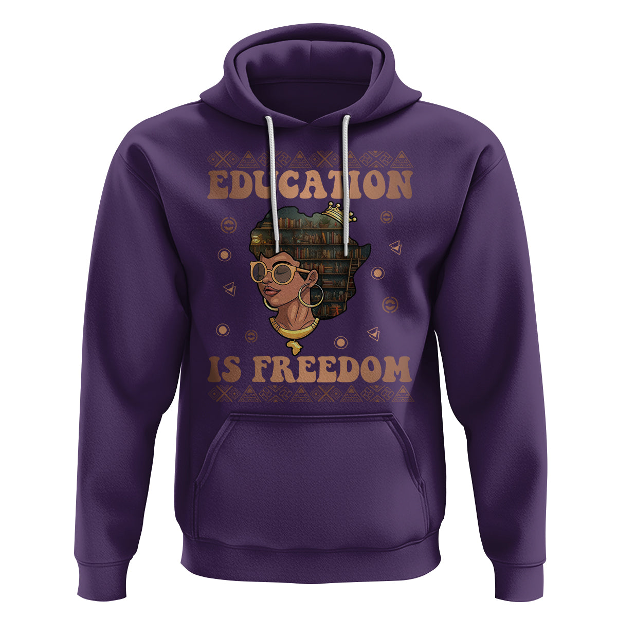 Black History Month Hoodie Education Is Freedom Teacher Women - Wonder Print Shop