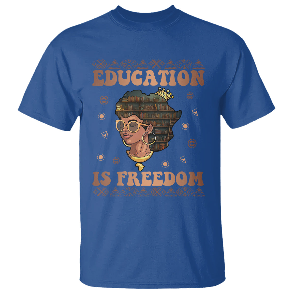 Black History Month T Shirt Education Is Freedom Teacher Women - Wonder Print Shop