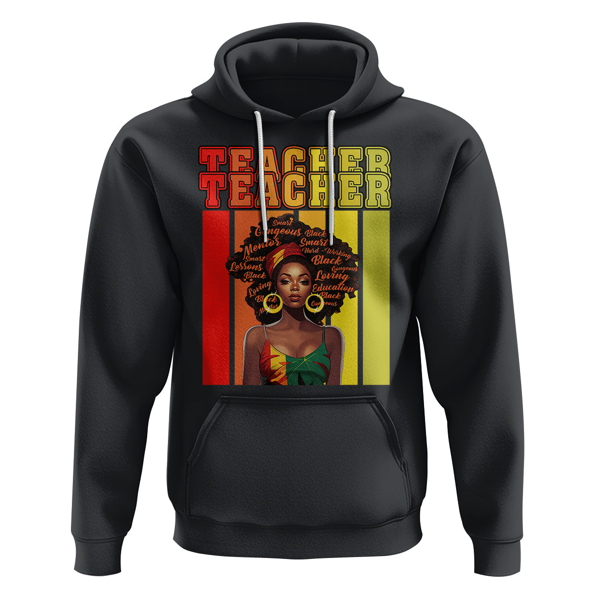 Black History Month Hoodie Teacher Women African Americans School Educate - Wonder Print Shop