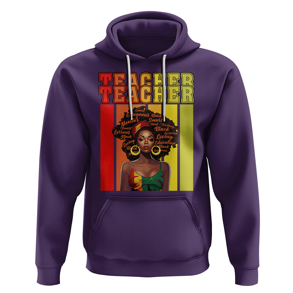 Black History Month Hoodie Teacher Women African Americans School Educate - Wonder Print Shop