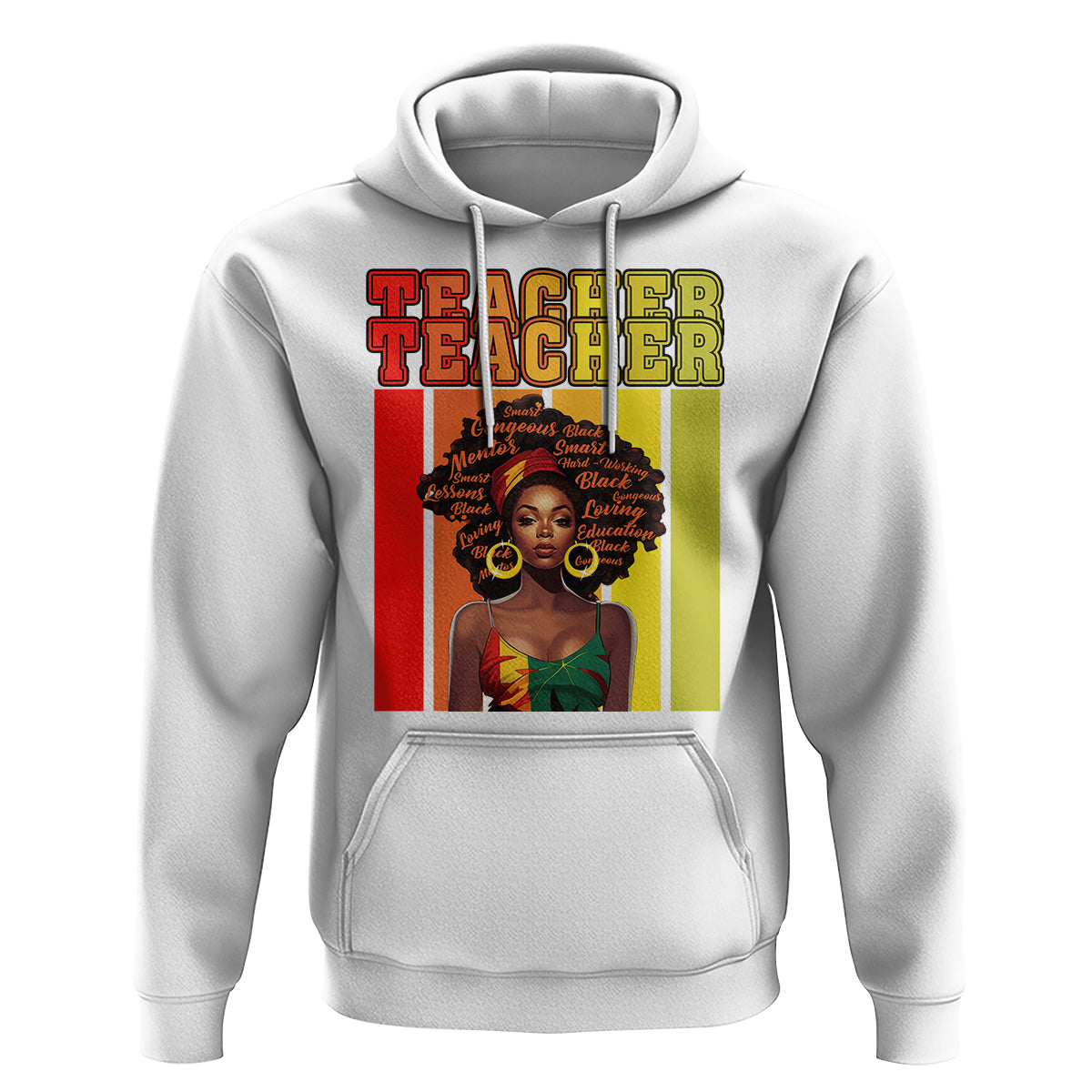 Black History Month Hoodie Teacher Women African Americans School Educate - Wonder Print Shop