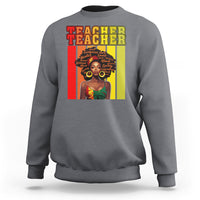 Black History Month Sweatshirt Teacher Women African Americans School Educate - Wonder Print Shop