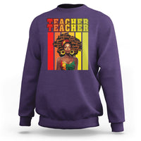 Black History Month Sweatshirt Teacher Women African Americans School Educate - Wonder Print Shop