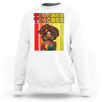 Black History Month Sweatshirt Teacher Women African Americans School Educate - Wonder Print Shop