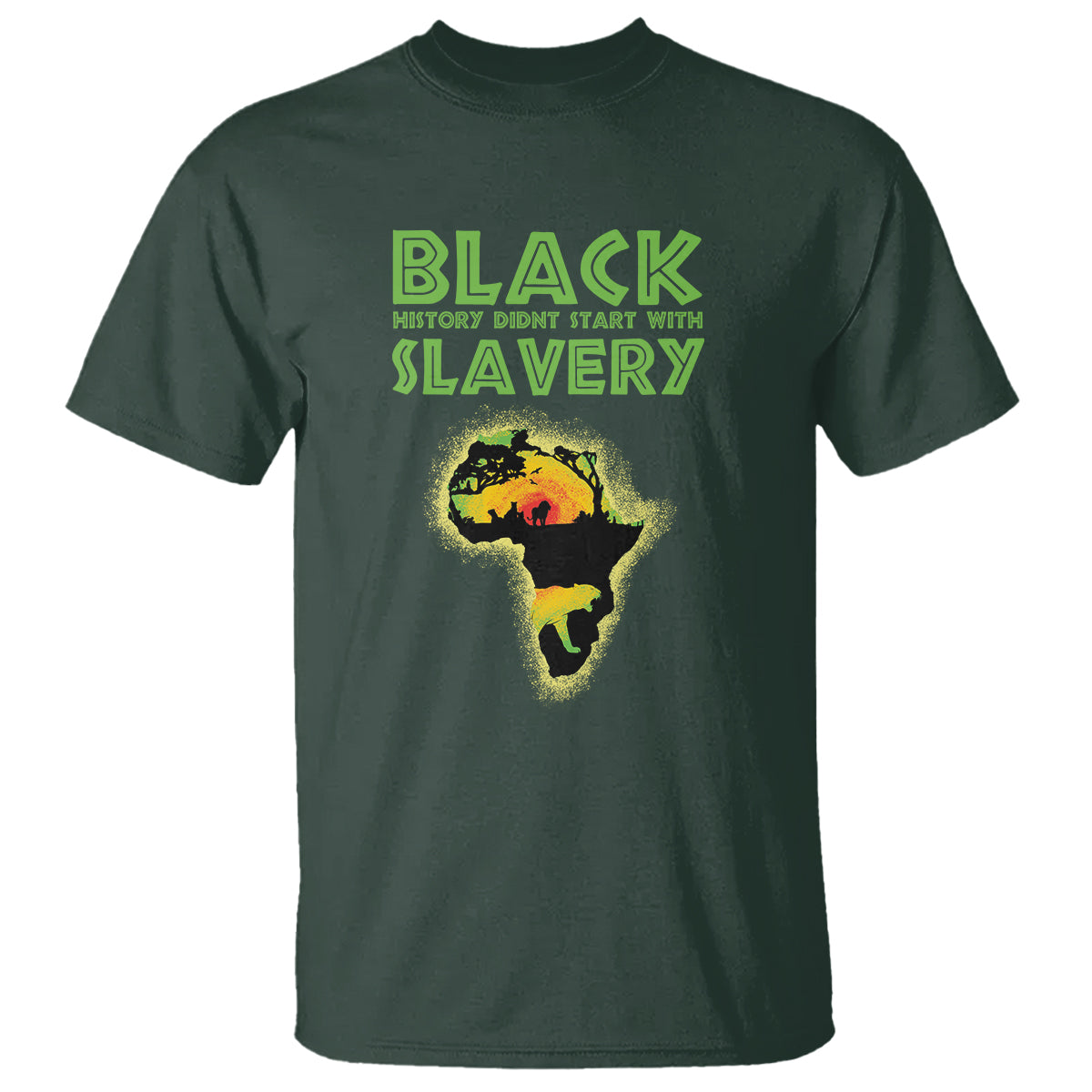 Black History Didn't Start With Slavery T Shirt - Wonder Print Shop