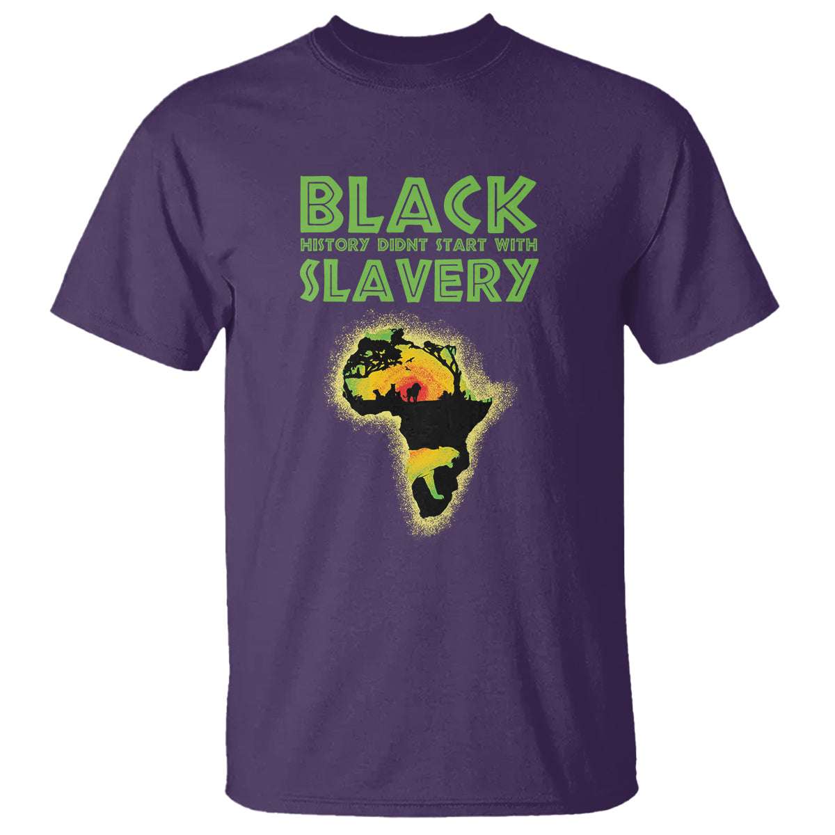 Black History Didn't Start With Slavery T Shirt - Wonder Print Shop