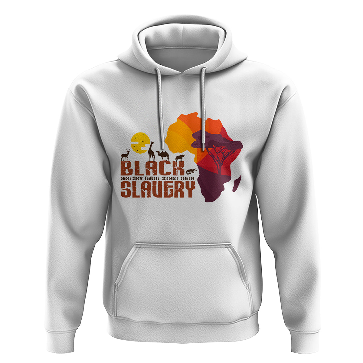 Black History Didn't Start With Slavery Hoodie - Wonder Print Shop