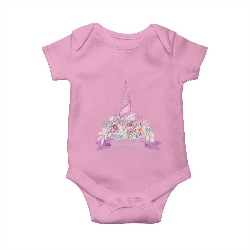 Cute Mamacorn Mother's Day Baby Onesie