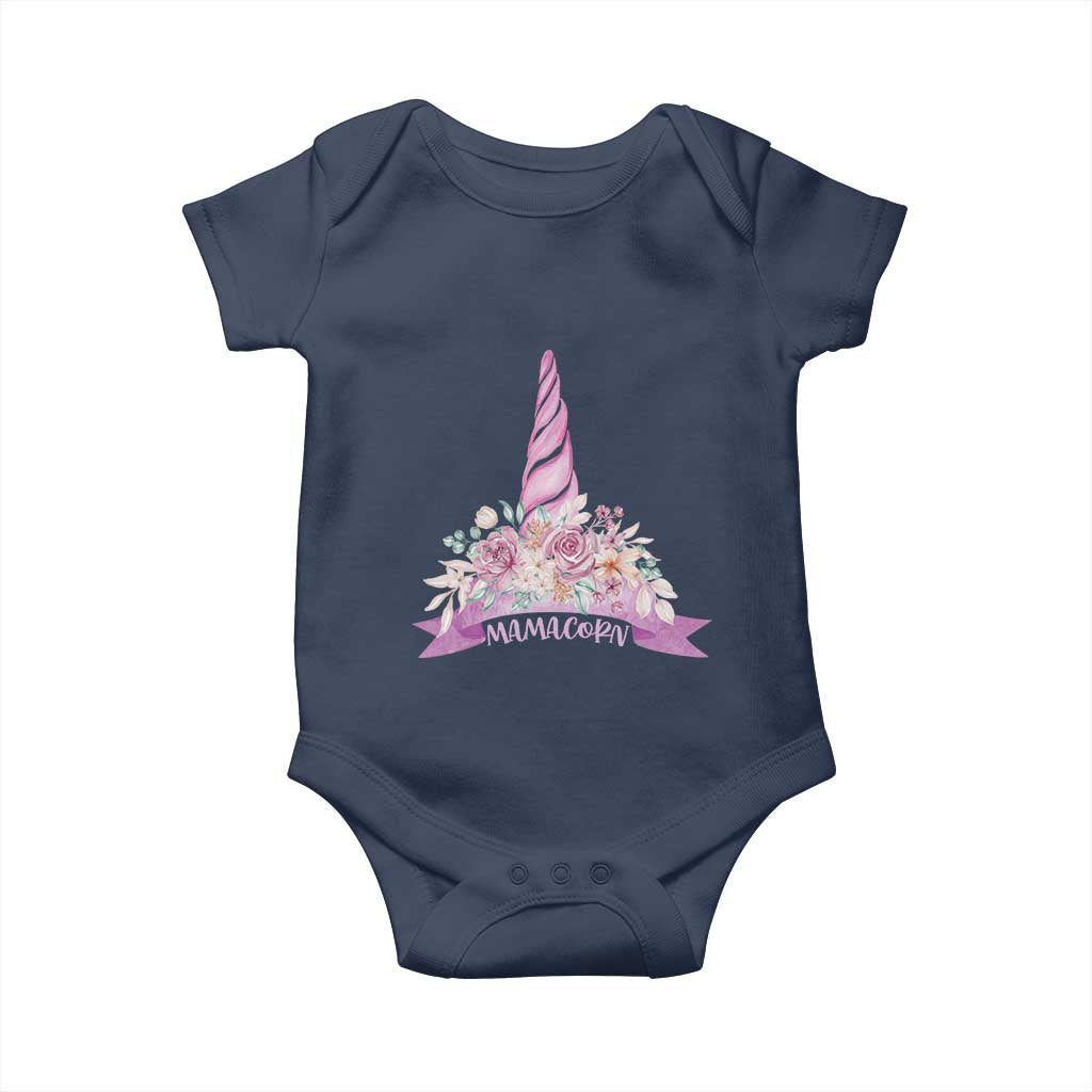 Cute Mamacorn Mother's Day Baby Onesie