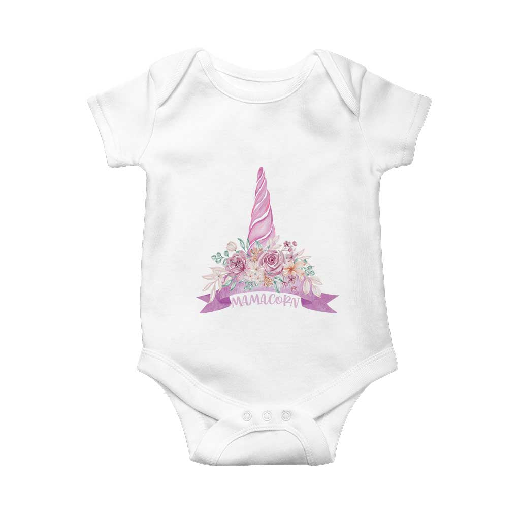 Cute Mamacorn Mother's Day Baby Onesie