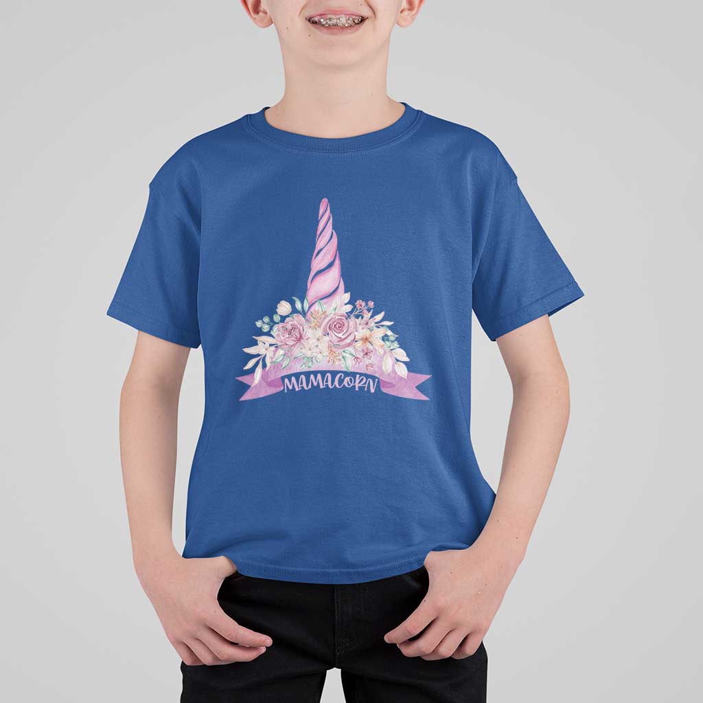 Cute Mamacorn Mother's Day T Shirt For Kid