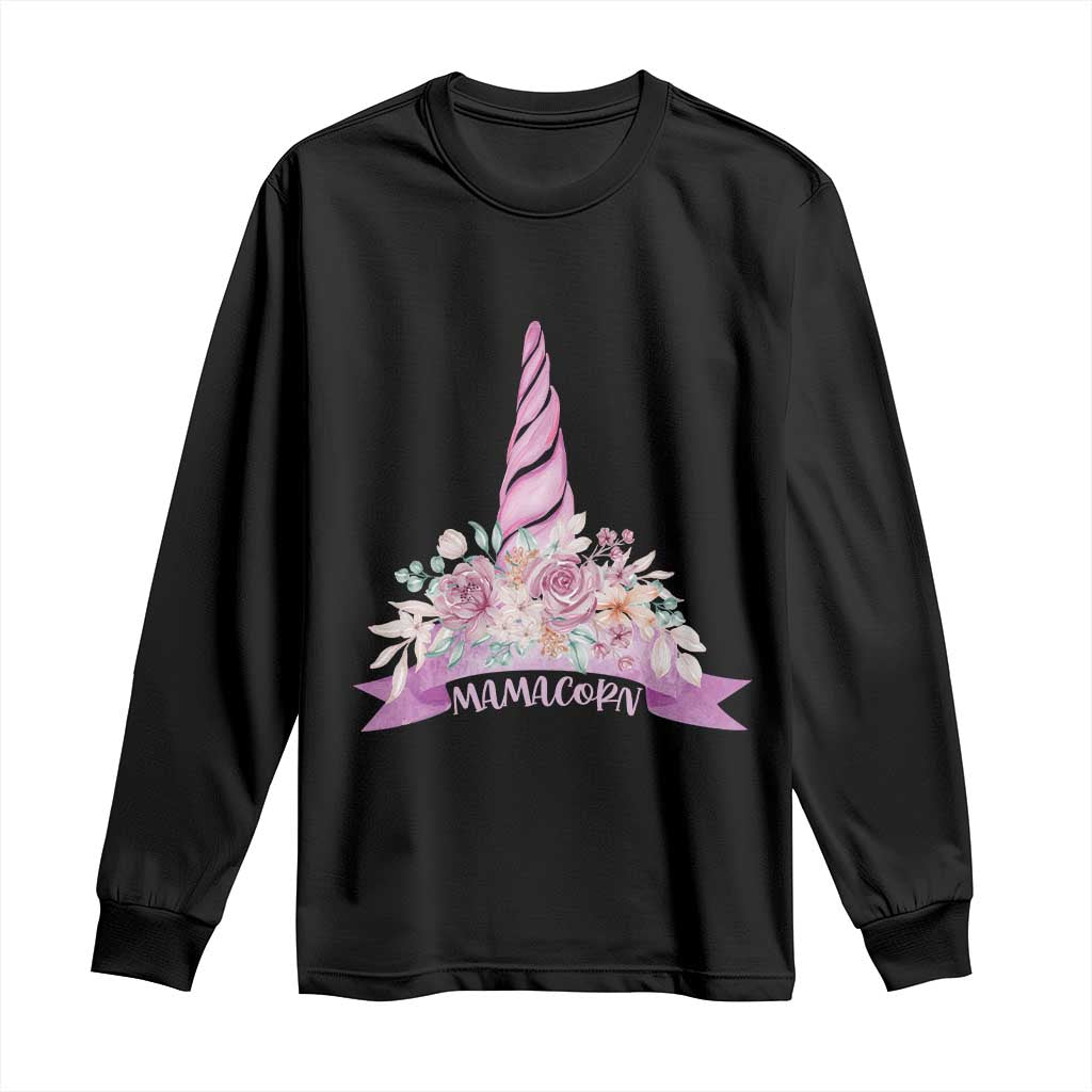 Cute Mamacorn Mother's Day Long Sleeve Shirt