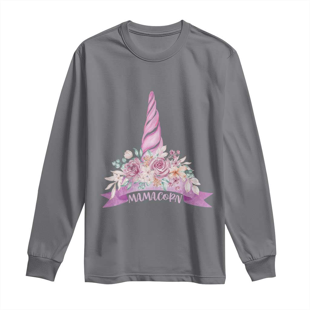 Cute Mamacorn Mother's Day Long Sleeve Shirt