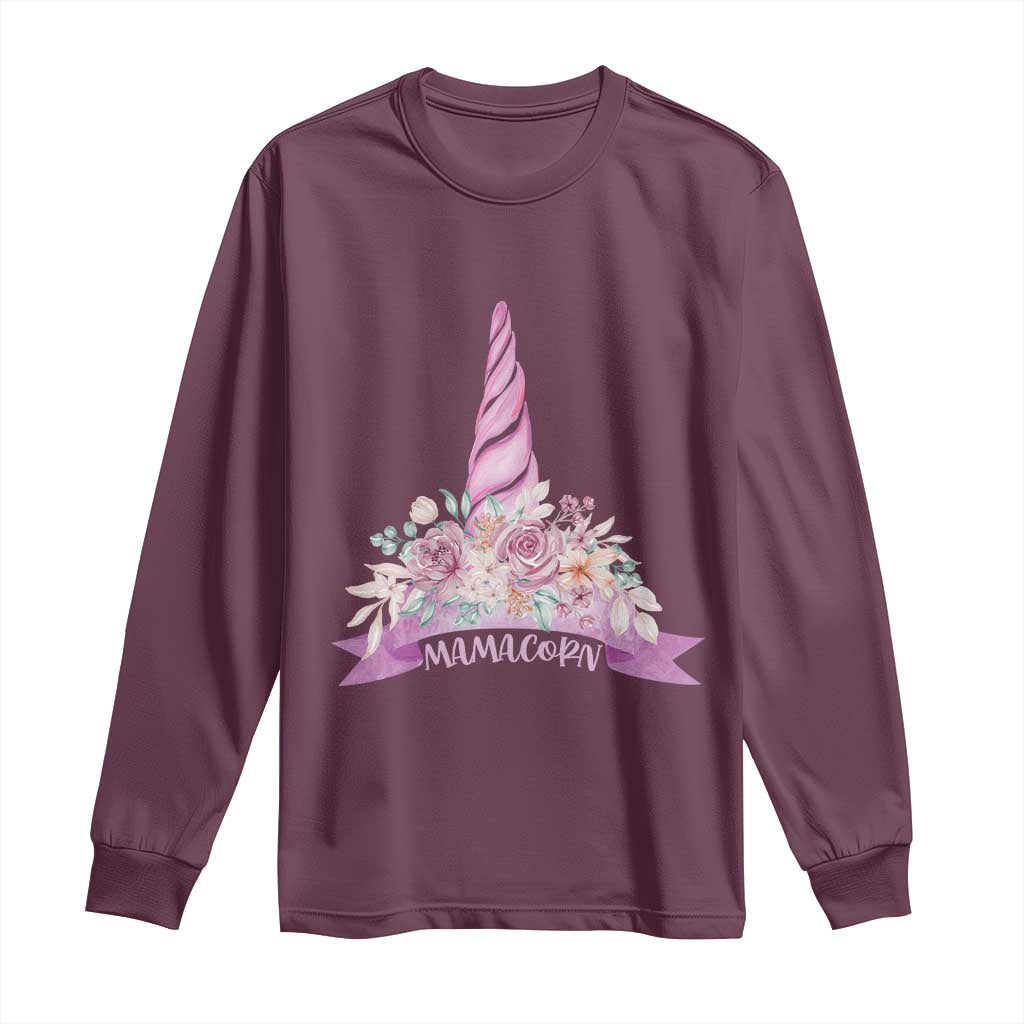 Cute Mamacorn Mother's Day Long Sleeve Shirt