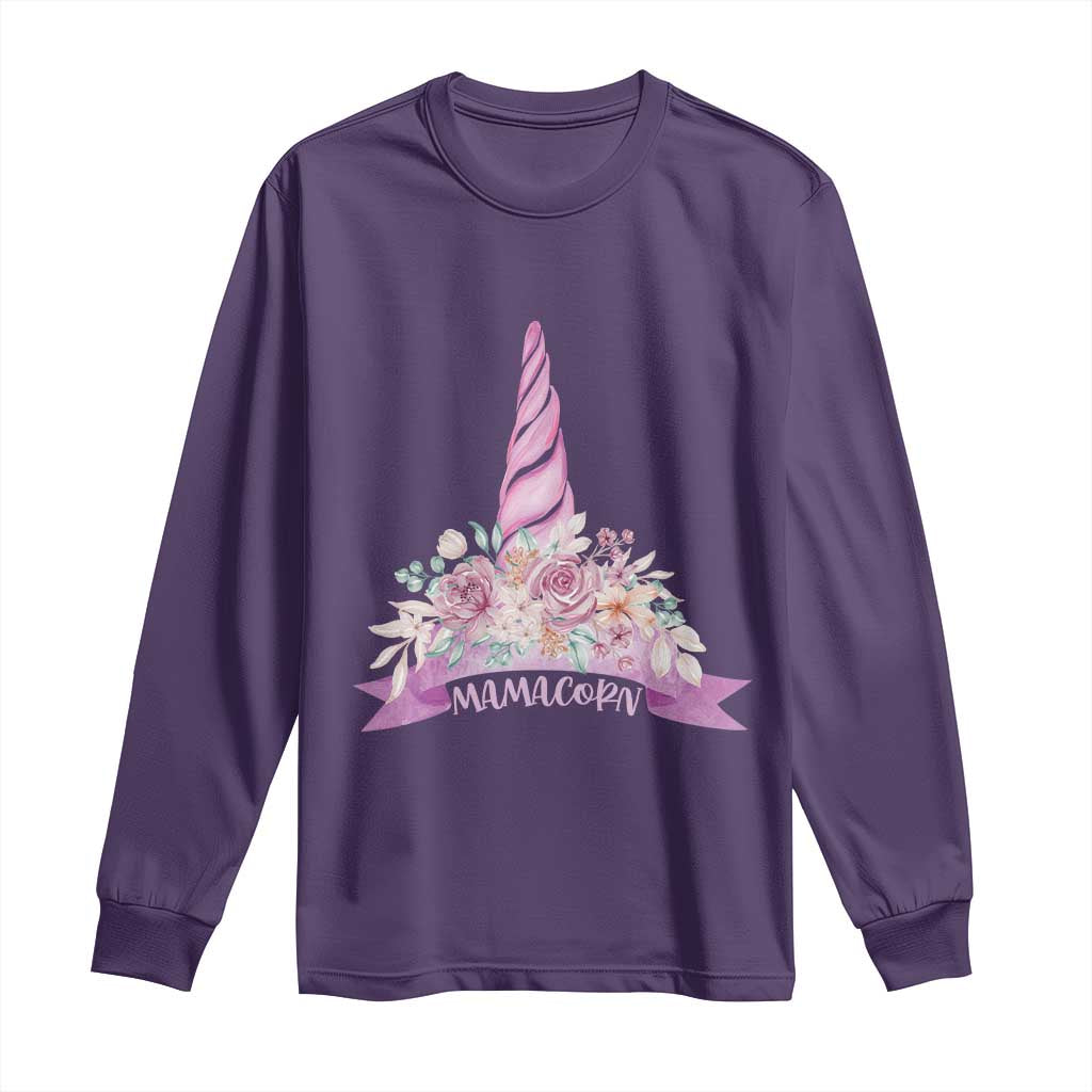 Cute Mamacorn Mother's Day Long Sleeve Shirt