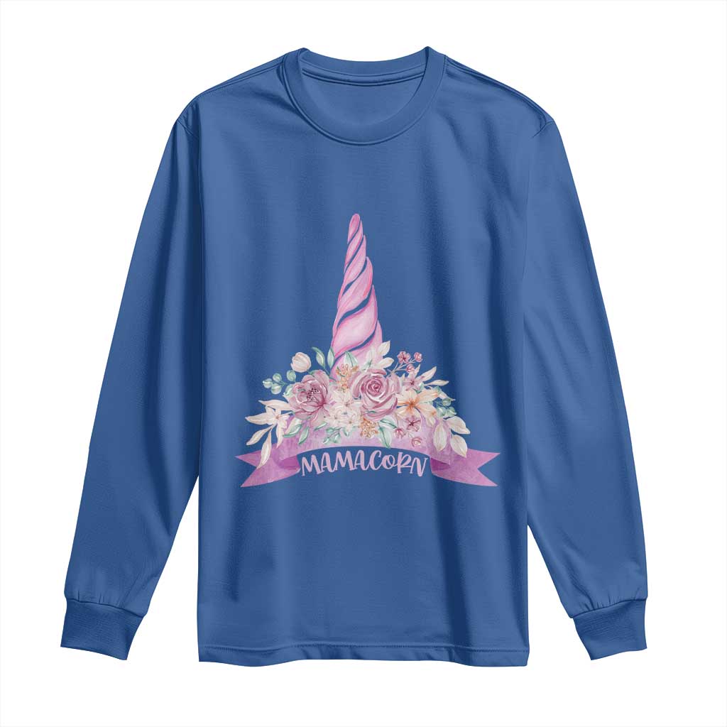 Cute Mamacorn Mother's Day Long Sleeve Shirt